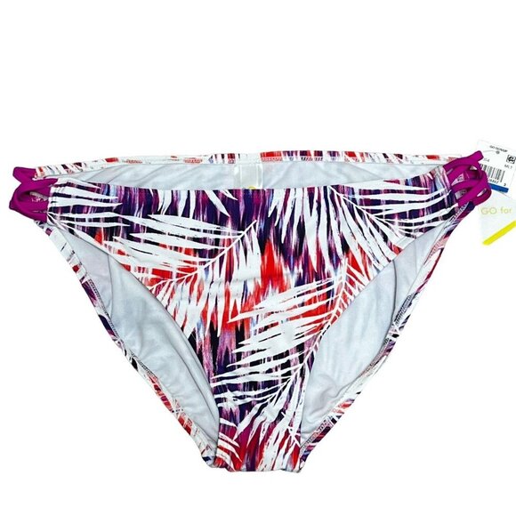 NWT GO by Gossip Palm Dazed Strappy Hipster Bikini Bottoms Size XL X-Large New - Picture 3 of 11